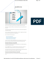 SPI & CPI For Projects PDF