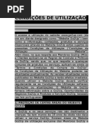 Condições de Utilização