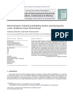 2011 Determinants of bank profitability before and during the Financial crisis Swizerland.pdf