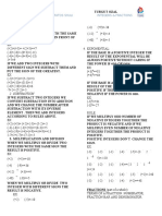 Integers and Fractions Theory