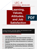 Value Attitude Job Satisfaction