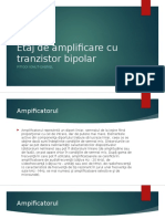 Etaj de Amplificare Cu Tranzistor Bipolar