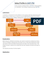 Concept of Catalog Profile in Sap PM