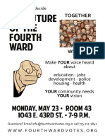 Fourth Ward Meeting This Monday