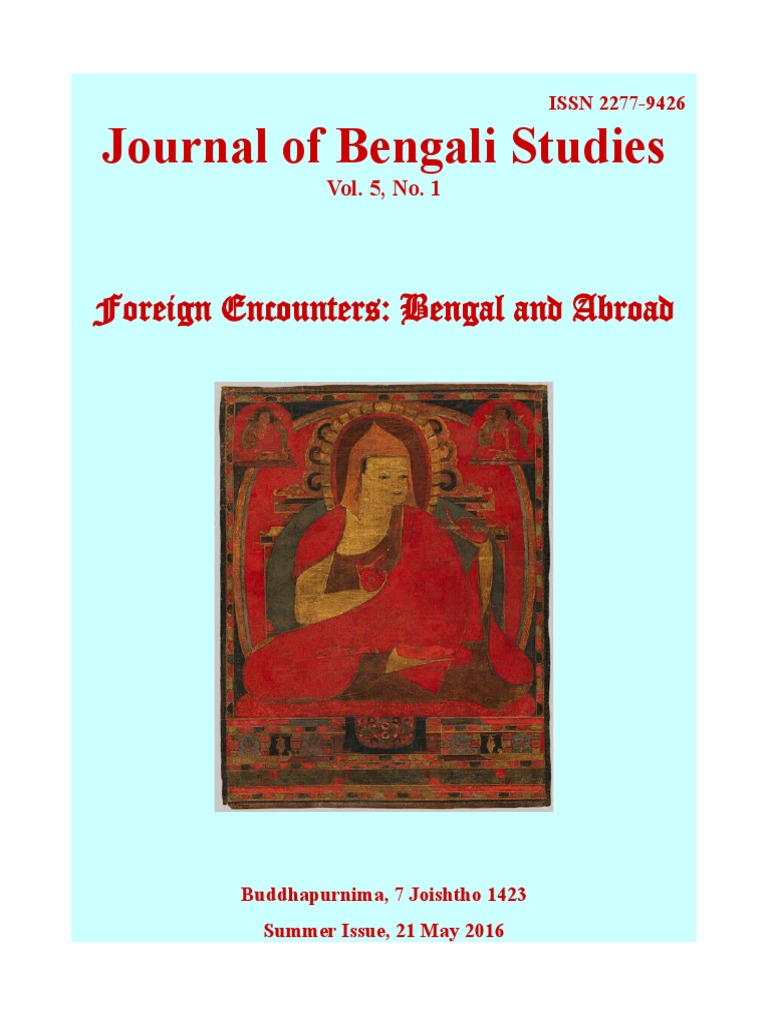 Journal Of Bengali Studies Vol 5 No 1 Soviet Union