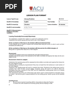 literacy rotation lesson plan 2 1