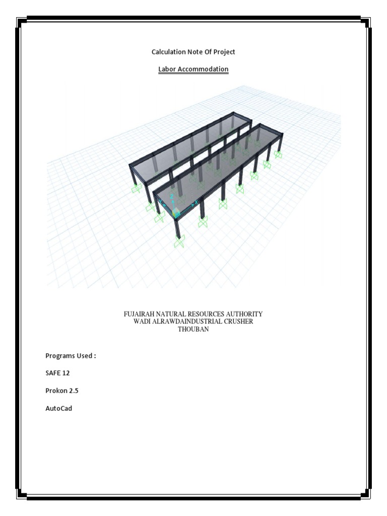 Project Labor Accommodation Calculations | PDF | Technology & Engineering