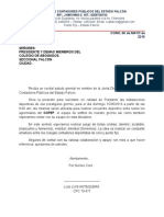 Carta de Solicitud de Instalaciones Deportivas 2016