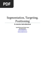 Segmentation, Targeting, Positioning