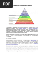 Teoría de Las Necesidades de Maslow