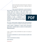 Questionário Execução Novo CPC