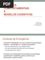 1. Mod. Comportamentais e Mod. Cognitivos. CC, CO e as. Slides