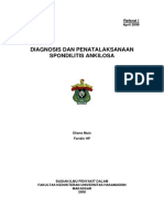 Referat I Diagnosis Dan Penatalaksanaan Spondilitis Ankilosa PDF