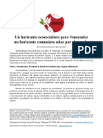 Horizonte Ecosocialista Para Venezuela Schwartzman y Saul 2015