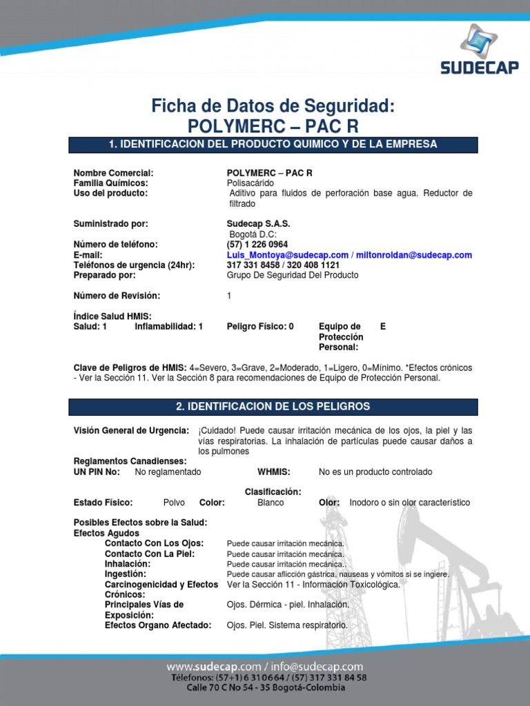 9 Msds Polymerc Pac R Espanol 3 | Descargar gratis PDF | Residuos ...
