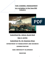 DCM Project Report - Saw Mill Industry