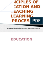 Principles 20of 20education 20and 20teaching 20learning 20process 140101032605 Phpapp01