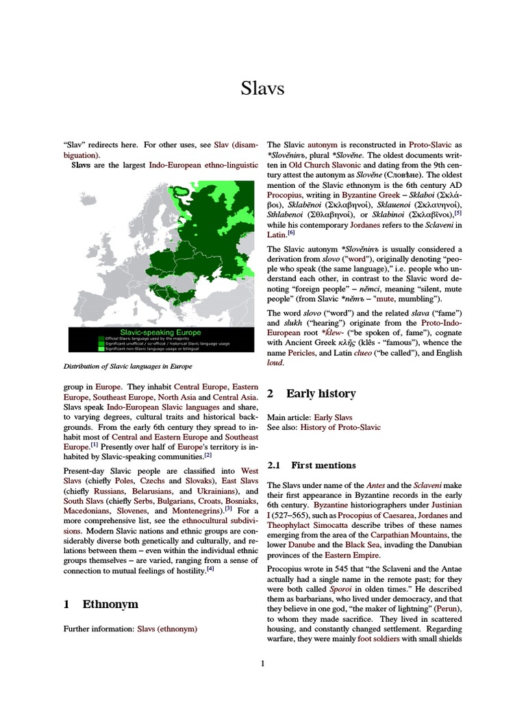 Slavs Slavs Ethnicity