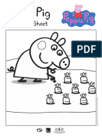 Peppa Pig Coloring Sheet