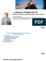 Mechanics of Materials IV: Deflections, Buckling, Combined Loading, & Failure Theories