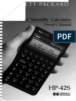 Hp-42s - Us Manual