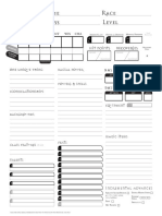 13th Age Character Sheet Fillable PDF