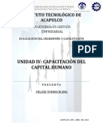 Unidad 4 - Capacitacion Del Capital Humano