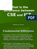 What is the Difference Between CSE and ICT
