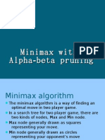 Minimax With - Alpha Beta Pruning