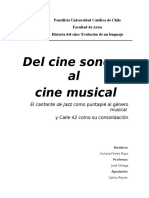 Del Cine Sonoro Al Cine Musical - Trabajo