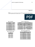 Measurement Conversions: Appendix F