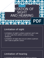 Limitation of Sight