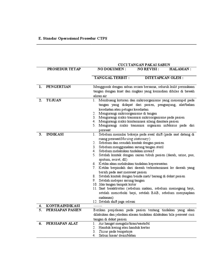 Sop Cuci  Tangan  Pakai Sabun