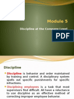 Module 5 - Discipline at Company Level