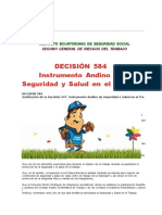 Decision 584 Seguridad Industrial