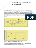 Quick and Practical Design of a High-Pass Third-Order Bessel Filter