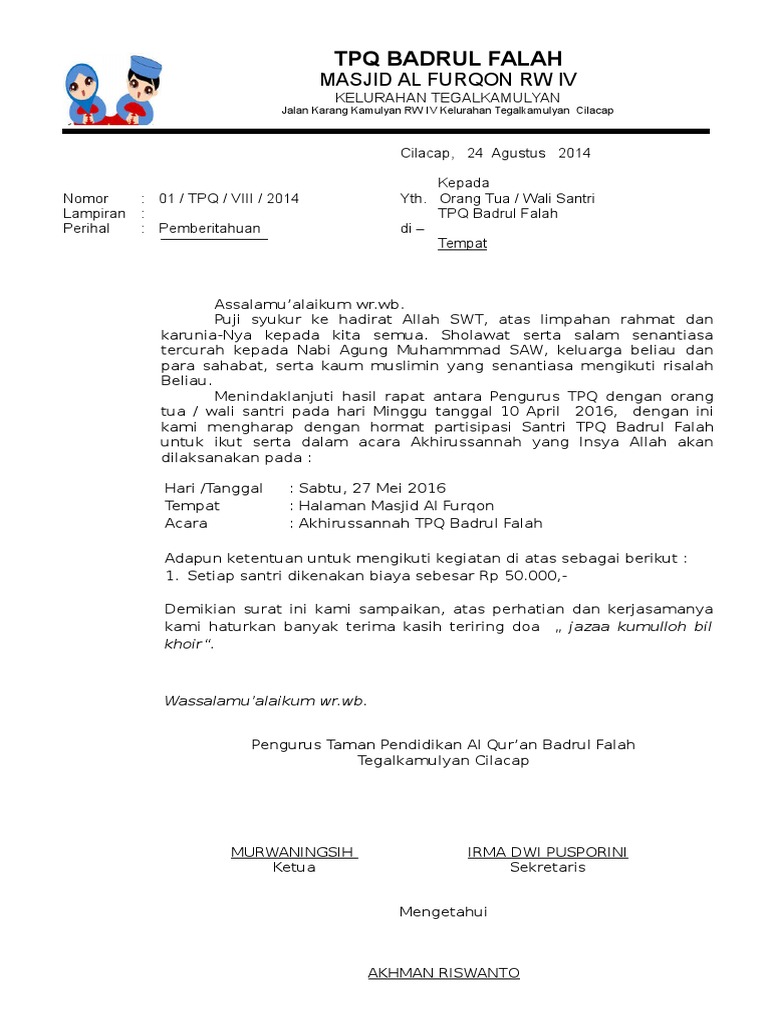 Pemberitahuan Akhirussanah Pdf
