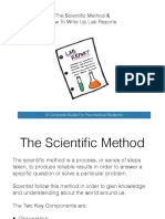 The Scientific Method and How To Write Up Lab Reports