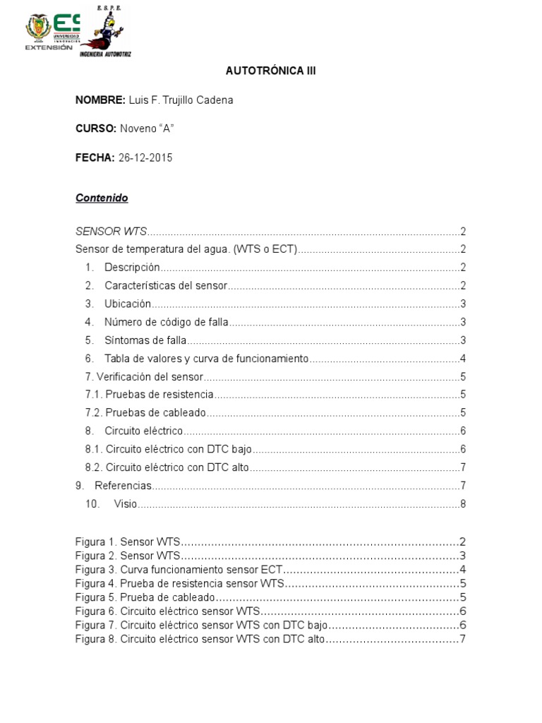 Sensor WTS | PDF | Resistencia Eléctrica y Conductancia | Sensor