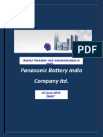 Visit in Industrial Place Panasomic Company LTD - PVT
