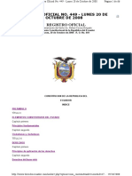 Constitucion de La Republica Del Ecuador 2008