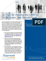 12 Tips For Passing The CBAP or CCBA Exam The Second Time