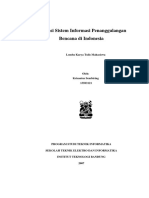Download Aplikasi Sistem Informasi Penanggulangan Bencana Di Indonesia by Sabri Taridala SN313513095 doc pdf
