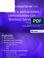 Acceso a aplicaciones centralizadas con Terminal Services.ppt