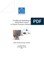 On Efficient Modelling of Wheel-Rail Contact in Vehicle Dynamics Simulation