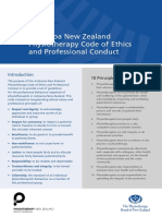 NZ Physiotherapy Code of Ethics Final 0