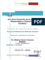 Informe 12 de Bioquimica