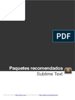 Paquetes Recomendados Sublime Text