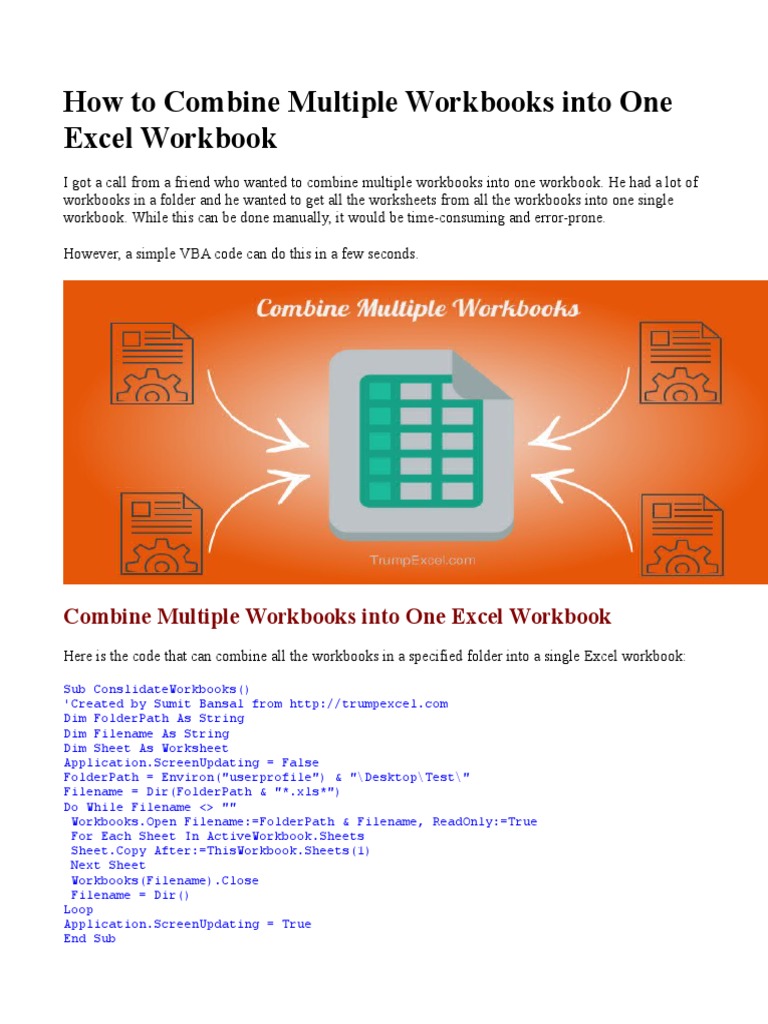 how-to-combine-multiple-workbooks-into-one-excel-workbook-filename