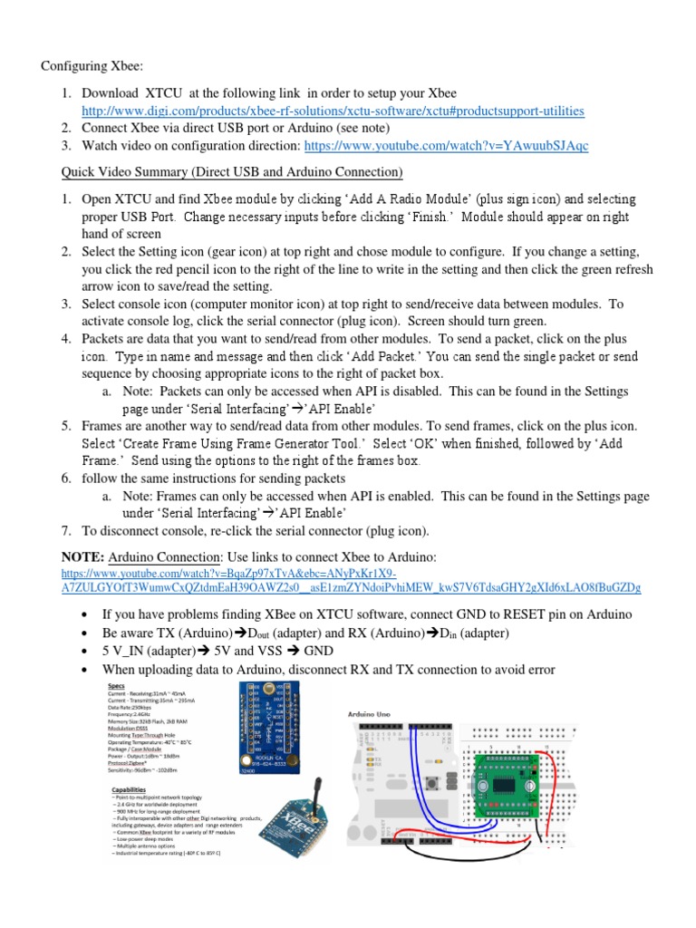 Configuring Xbee with XTCU Guide | PDF | Games & Activities ...